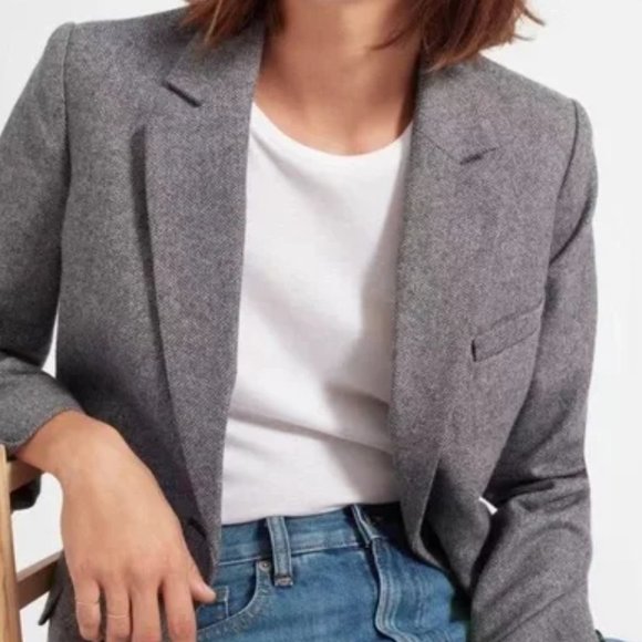 Everlane Jackets & Blazers - Everlane Oversized Herringbone Blazer Jacket